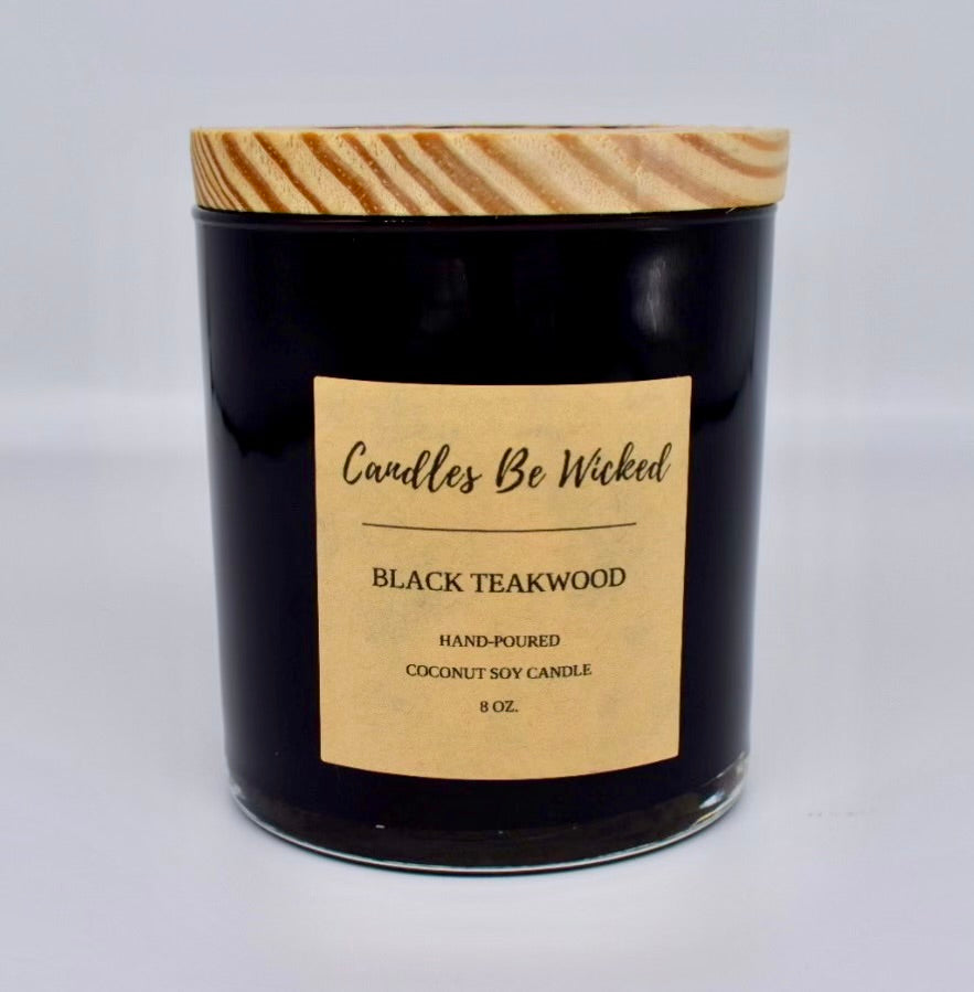 Black Teakwood Candle